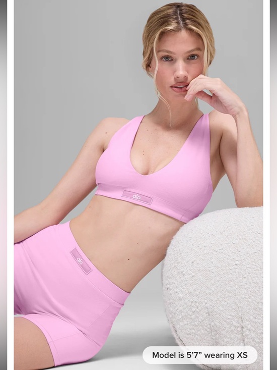 ALO Yoga Other - alosoft sincere bra in candy heart pink
